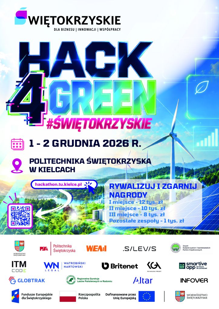 KONKURS HACK4GREEN ŚWIĘTOKRZYSKIE Plakat